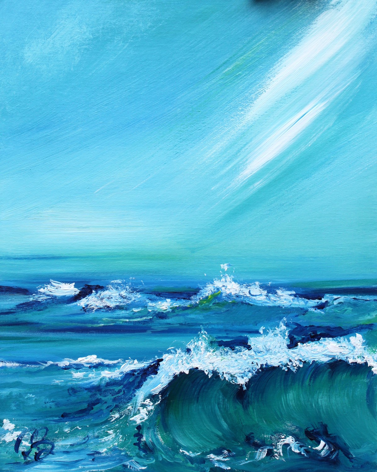 'Crest of a Wave' by artist Rosanne Barr